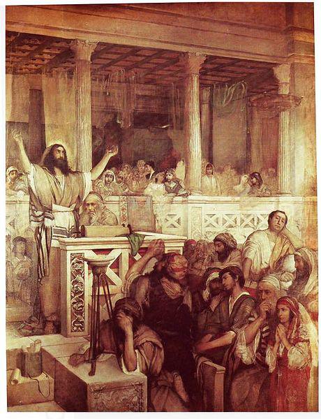 Maurycy Gottlieb Christ Preaching at Capernaum oil painting picture